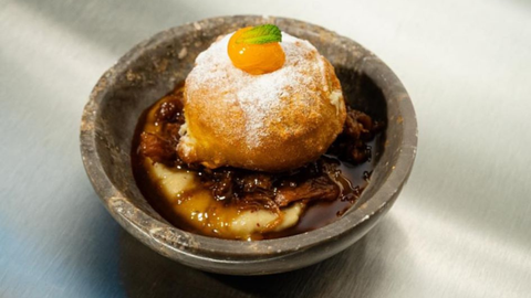 3 Continentes, propuesta del chefDiego Snchez, deBlanco Restaurante Hotel Spa