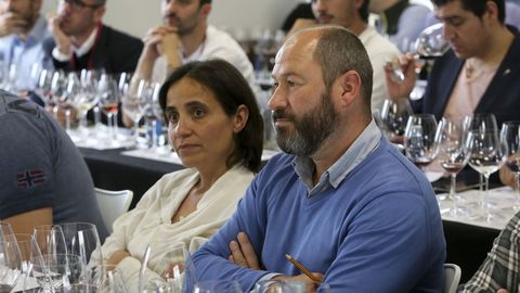 8 vinos de 100 Puntos Parker, con Luis Gutirrez
Dominique Roujou y Laura Montero