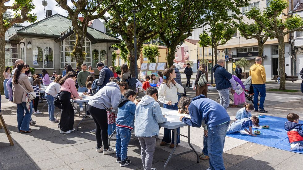 Unha das imaxes que deixou o concurso de Lumieira na Praza de Carballo 