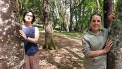 Elena Freire (dereita) e Ana Cabana (esquerda) son profesoras na Facultade de Humanidades de Lugo.