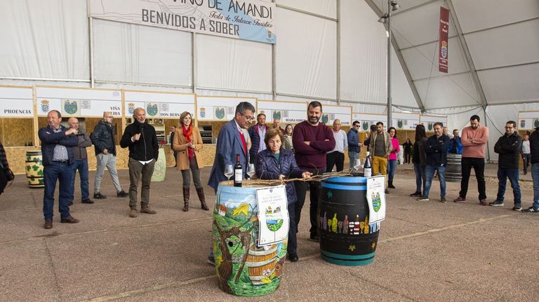 La inauguración de la feria corrió a cargo esta vez de los responsables de la bodega A Frieira