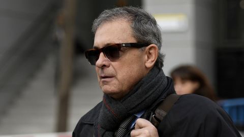 Jordi Pujol Ferrusola, a su salida de la Audiencia Nacional