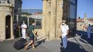 Entrada de los nuevos alumnos en la Escuela Naval Militar de Marín