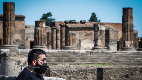 Las ruinas romanas de Pompeya iniciaron el lunes una primera fase de desescalada y a partir del día 14 relajarán las restricciones