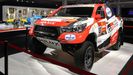El Toyoa Hilux con el que Fernando Alonso debutó en el Rally Dakar 2020, parte de la colección del Museo y Circuito Fernando Alonso, en Llanera
