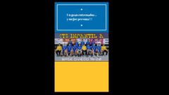 Un mensaje de agradecimiento del balonmano base a su entrenador