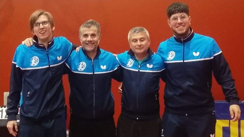 El equipo del Vimianzo Tenis de Mesa.