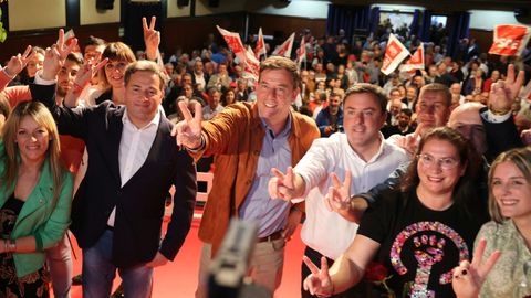 Gómez Besteiro acompañó a González Formoso en el mitin que se celebró este jueves en As Pontes