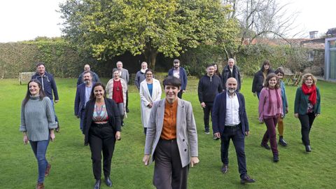 Ana Pontón, con la nueva ejecutiva del Bloque
