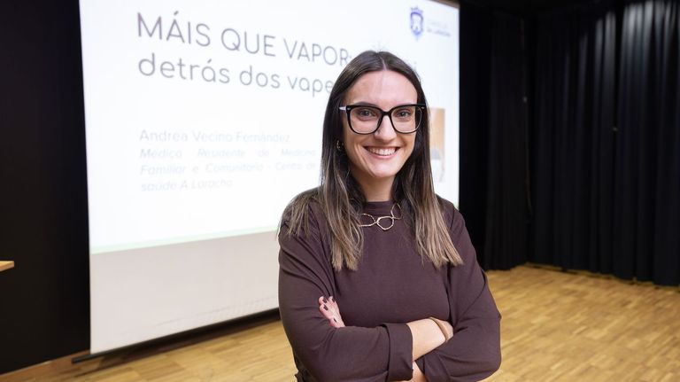 <span lang="gl">Andrea Vecino, médica:«Os vápers non son inocuos e están sendo porta de entrada ao tabaco»</span>