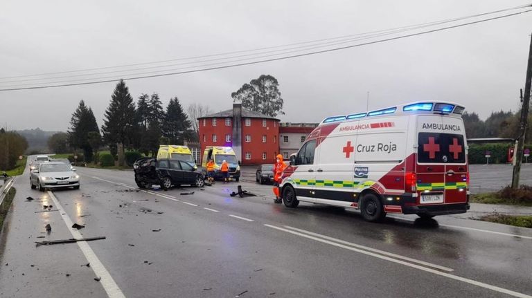 El accidente de la N-640 tuvo lugar a la altura del Restaurante La Palloza.