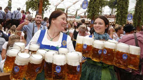 Jornada de apertura de la Oktoberfest en Munich (Alemania)