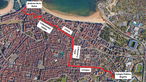 Recorrido cabalgata de Reyes de Gij�n 2026