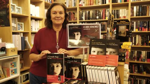 La escritora Clara Sánchez en Pontevedra