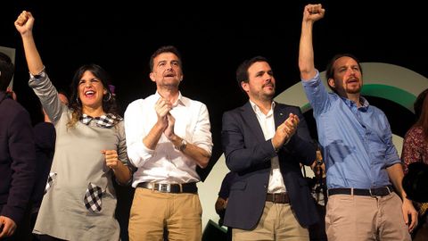 La candidata de Adelanta Andaluca fue apoyada por Mallo, Garzn y Pablo Iglesias