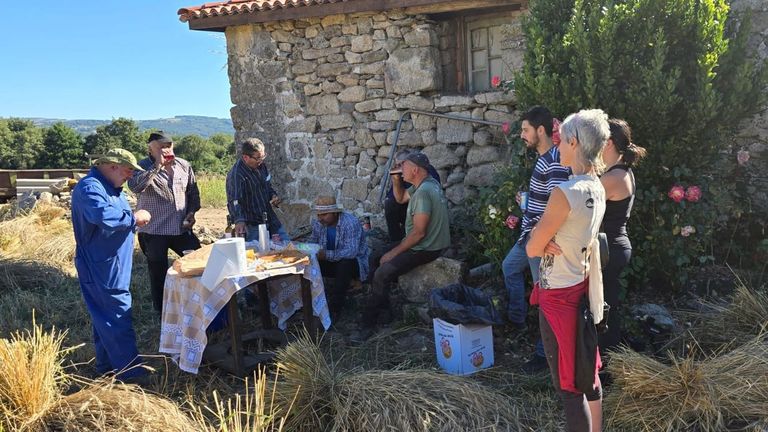 Reponiendo fuerzas tras la siega