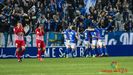 Gol Real Oviedo Carlos Tartiere Almeria.Los jugadores del Real Oviedo celebran el gol de Saul Berjon