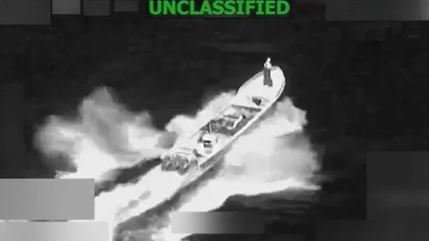 La lancha destruida por Estados Unidos