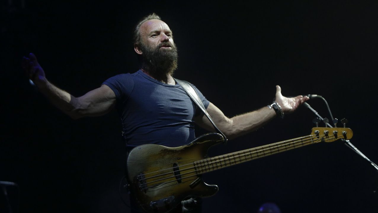 Sting actu en el Coliseum de A Corua en julio del 2015