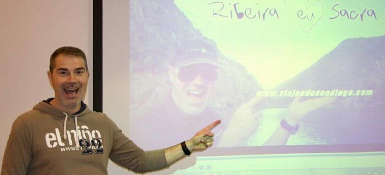 El bloguero Diego Pons presentó en Xantar su vídeo promocional sobre la Ribeira Sacra