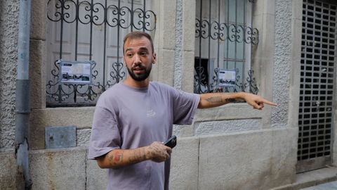 Aitor Neira, autor del vídeo viral de las ratas corriendo por la calle Galera de A Coruña