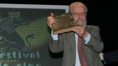 Berlanga, durante el homenaje a su carrera en el Festival de Cine de Ourense del 2005