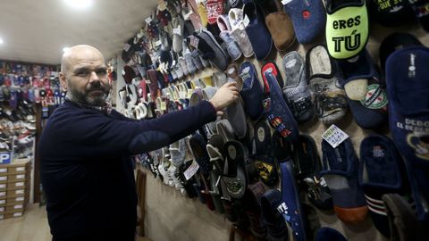 Javier Fernández, en la Casa de las Zapatillas.