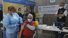 Vacunacin contra el covid de personas de entre 65 y 69 aos en Expourense