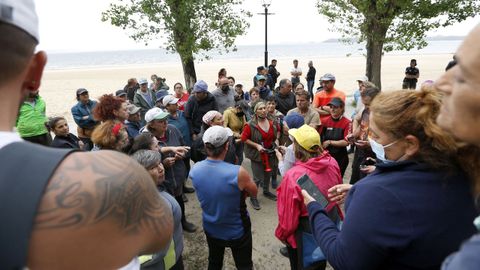 CONFLICTO ENTRE MARISCADORES DE A PIE CON LOS DE A FLOTE DE LA COFRADIA DE PESCADORES DE RIANXO POR LAS CONCESIONES