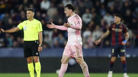 Fede Vi�as, tras su gol al Levante