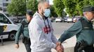 J. A. B. M., condenado por abusar sexualmente de un niño de 13 años, llegando este jueves a la Audiencia Provincial de Lugo