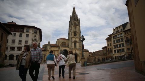 Oviedo Cathedral, end of the Camino de San Salvador