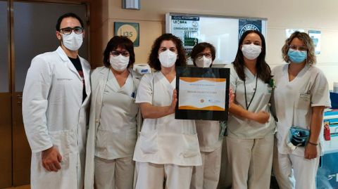 En el Hospital Comarcal de Valdeorras el premio fue para la unidad naranja, de cirugía.