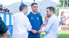 Martín Peláez, Dani Calvo y Agustín Lleida, en Grao