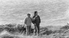 Roman Polanski, a la derecha, con el director de fotografa Tonino delli Colli en Meirs.