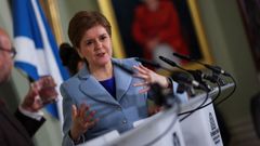 Nicola Sturgeon present este martes su campaa para convocar un segundo referendo de independencia en Escocia