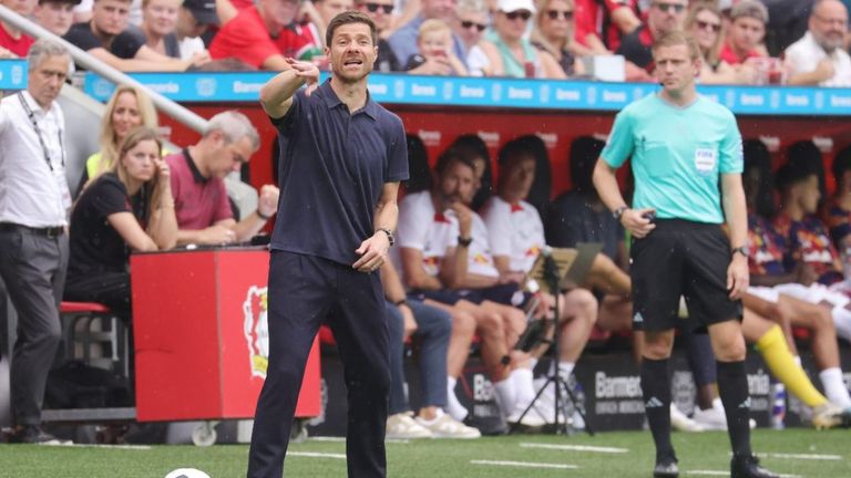 Xabi Alonso, entrenador del Bayer Leverkusen