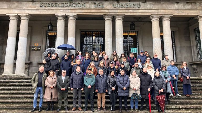 Pontevedra se moviliza consternada por el asesinato machista de Mos: «Estamos rotos»