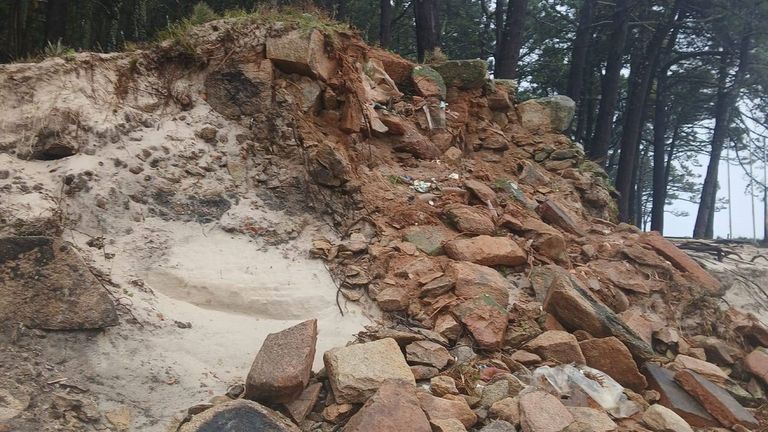 El temporal borra la huella de un crimen en las islas Cíes