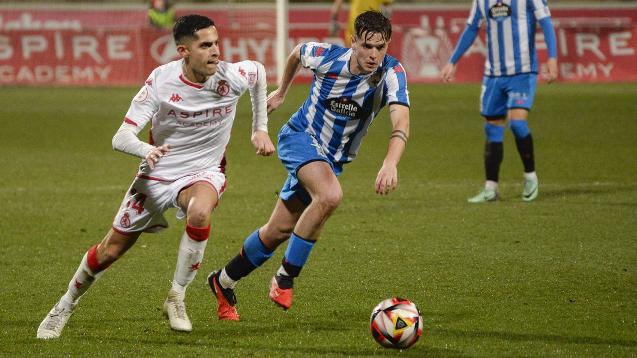 Rubén López, un estreno a medias con el Deportivo