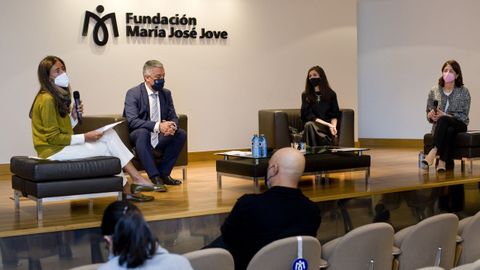 Detalle del acto de presentación del premio, en la Fundación María José Jove