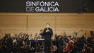 La Orquesta Sinfónica de Galicia actuó el sábado en la plaza de María Pita