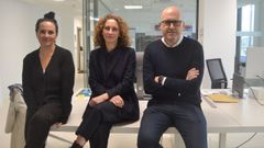 Cristina Varela, Patricia Dopico y Marcos Dopico, nuevo equipo decanal de Deseño en Pontevedra