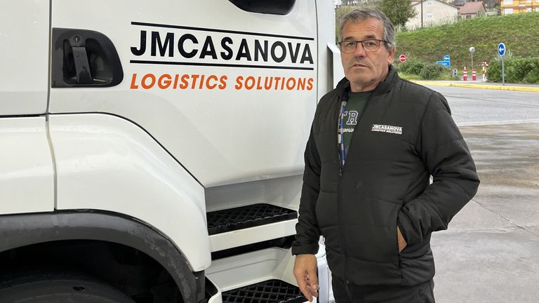 Antonio Oliveira, transportista portugués