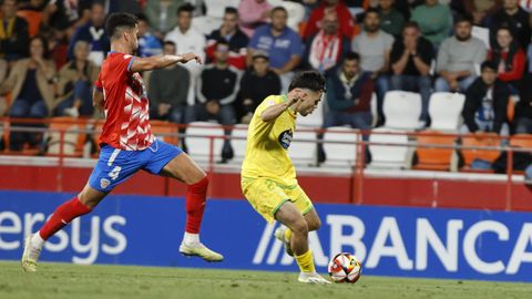 David Mella le marc al Lugo su primer gol con el Deportivo