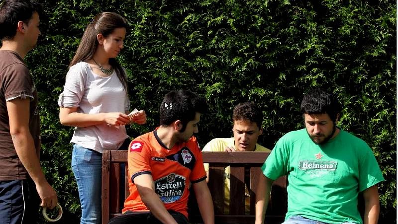 Ouriol, actuando na presentaci�n 