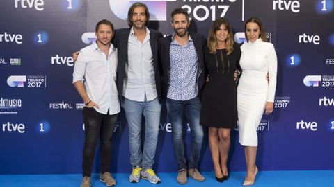 De izquierda a derecha: Manuel Martos, Jose Perez- Orive, Roberto Leal, Noemi Galera y Mnica Naranjo