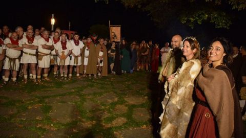 Cena de confraternidad de las asociaciones del Arde Lucus, a la que asistió la alcaldesa de Lugo