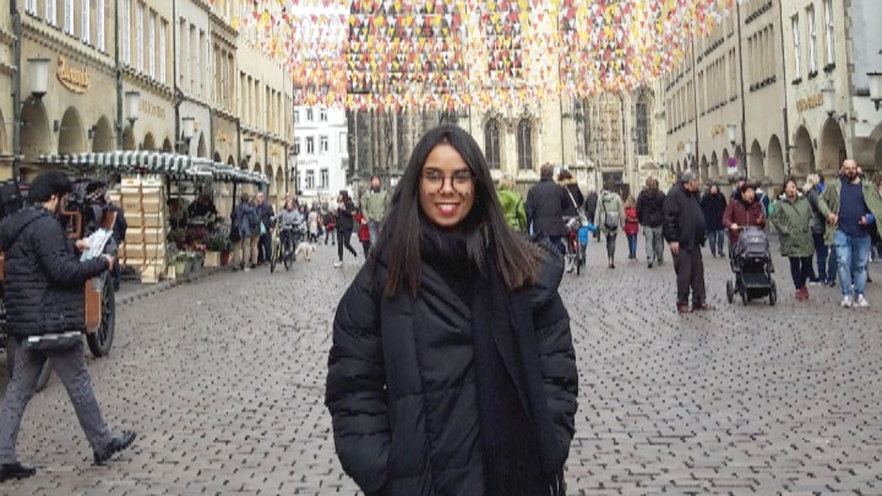 La gijonesa Mandy Delmiro en el centro de M�nster