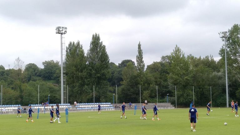 Entrenamiento del Real Oviedo en El Requexón